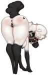  all_fours alpha_channel anthro anus bent_over big_glasses black_anus black_body black_fur black_nipples black_pussy black_skin blush bovid butt caprine cloven_hooves domestic_sheep ear_piercing ear_ring facial_piercing female fur genitals gloves_(marking) grey_background hair heart_marking hooves leg_markings looking_at_viewer looking_back low_res mammal markings missy_(artist) nipples nose_piercing nose_ring piercing presenting presenting_hindquarters pussy rosette_(missy) sheep simple_background socks_(marking) solo suffolk_sheep teal_eyes white_body white_fur white_hair wool_(fur) 