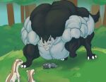  2018 ambiguous_gender big_muscles eyes_closed feral forest grin group huge_muscles hyper hyper_muscles linoone looking_at_another mightyena muscular nintendo plant pok&eacute;mon pok&eacute;mon_(species) poochyena sleeping smile sonicgamer tree video_games 