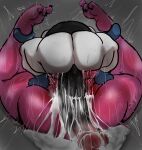  anthro big_penis bodily_fluids cum cum_inflation deltarune duo female foot_grab forced genital_fluids genitals hakiahki hi_res humanoid inflation lancer_(deltarune) male male/female mating_press orgasm penis rape rough_sex sex susie_(deltarune) video_games 