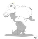  2021 absurd_res anthro belly bulge carrying clothing duo hi_res male mammal obese obese_male overweight overweight_male simple_background smashbeaw underwear ursid white_background 