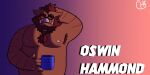  2021 anthro belly cup hi_res homobound humanoid_hands male mammal navel nipples oswin_(password) overweight overweight_anthro overweight_male password_(visual_novel) solo suid suina sus_(pig) text video_games visual_novel wild_boar 