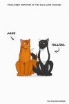  colored comic domestic_cat duo english_text felid feline felis feral hi_res jake_(warriors) male male/male mammal outside shaded talltail_(warriors_cats) text thathornycat warriors_(cats) 