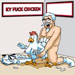  animated avian bestiality bird breasts chicken colonel_sanders doggystyle female feral from_behind human interspecies kfc low_res male mammal mascots penetration penis pubes sex sextoon straight unknown_artist 