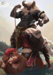  absurd_res anal anal_penetration animal_genitalia animal_penis anthro anthro_on_taur anthro_penetrated bareback black_body black_fur bodily_fluids breath_of_the_wild brown_body brown_fur centaur cum cum_in_ass cum_inside duo elle_(otterscience) equid equid_taur equine_penis fur genital_fluids genitals hair hi_res horns_and_hooves humanoid_taur internal lutrine lynel male male/male male_penetrated male_penetrating male_penetrating_male mammal mammal_taur medial_ring multicolored_body multicolored_fur muscular muscular_male mustelid nature nature_background nintendo otterscience penetration penile penile_penetration penis penis_in_ass pink_hair quadruped red_eyes rope sheikah_slate taur taur_penetrating taur_penetrating_anthro the_legend_of_zelda two_tone_body two_tone_fur video_games water white_hair 
