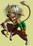  accessory aisha_clanclan animal_humanoid bell breasts clothing collar felid felid_humanoid female hair headband hi_res humanoid long_ears mammal mammal_humanoid outlaw_star solo stabbzycat tail_tuft tuft 