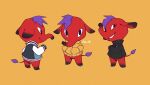  2020 animal_crossing anthro bottomless clothed clothing cyd_(animal_crossing) dar_alt elephant elephantid hair hi_res looking_at_viewer male mammal nintendo proboscidean shirt signature simple_background smile sweater teeth topwear video_games 
