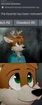  anthro antlers blue_clothing blue_shirt blue_topwear bodily_fluids clothing crying darwin_(tinydeerguy) english_text furaffinity green_eyes hi_res horn male polo_shirt raining shirt smile solo tears text tinydeerguy topwear 