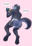  absurd_res anthro banryu butt canid canine canis countershade_face countershade_torso countershading dialogue dragon duo english_text facesitting fur green_eyes grey_body grey_fur hi_res looking_back low-angle_view macro male male/male mammal micro multicolored_body multicolored_fur nintendo nintendo_switch on_glass rear_view rooc simple_background sitting size_difference slightly_chubby smile speech_bubble text two_tone_body two_tone_fur video_games white_body white_fur wolf 