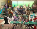  absurd_res anthro bast_(dreamkeepers) bill_(dreamkeepers) bobby_(dreamkeepers) david_lillie dreamkeepers evzen female group grunn_(dreamkeepers) hi_res horn igrath_winters lilith_calah mace_(dreamkeepers) male male/female namah_calah school sign_language spade_tail vanth whip_(dreamkeepers) woods_(dreamkeepers) 