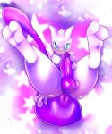  anthro anus balls blush butt feral foreskin genitals hi_res legendary_pok&eacute;mon male mewtwo nintendo penis perineum pok&eacute;mon pok&eacute;mon_(species) solo spread_butt spreading video_games white_crest_(artist) 