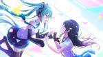  hatsune_miku headphones project_sekai project_sekai_colorful_stage! tagme thighhighs vocaloid 