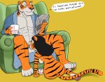  anthro chair clothing cup disney duo felid fellatio female flaminhotcheatoes fur furniture harmond male male/female mammal newspaper on_ground oral orange_body orange_fur pantherine penile reading redout robe sex shere_khan striped_body striped_fur stripes talespin tiger 