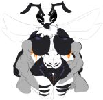  antennae_(anatomy) anthro arthropod artlegionary bee big_breasts bisexual bodily_fluids breast_suck breasts compound_eyes constance_(artlegionary) faceless_female faceless_human faceless_male female food genital_fluids genitals group honey_(food) huge_breasts human human_on_anthro hymenopteran insect insect_wings interspecies lactating larger_anthro larger_female male mammal mandibles neck_tuft non-mammal_breasts nude pussy pussy_juice simple_background size_difference smaller_female smaller_human smaller_male spread_wings sucking thick_thighs trio tuft white_background wide_hips wings 