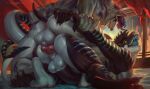  anal anthro balls dragon duo genitals hi_res knot loonyellie male male/male 
