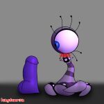  1_eye blush dildo disney female monster monsters_inc monsters_university nancy_kim not_furry nsfwkingrian pixar sex_toy solo 