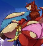 &lt;3 2018 anthro big_breasts big_bulge big_butt blush bobert bodily_fluids bottomwear breasts brown_hair brown_nipples bulge butt canid canine canis clothing como domestic_dog duo eyes_closed female grin hair hand_on_boob hi_res hug huge_breasts huge_bulge huge_butt huge_nipples huge_thighs hyper hyper_breasts hyper_butt hyper_thighs lactating larger_female long_hair looking_at_another male mammal milk nipples panties pants shirt size_difference smile sophie_(bobert) thick_thighs topwear underwear 