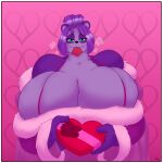  absurd_res anthro big_breasts biped breasts brewheardt condom female giant_panda hi_res holidays huge_breasts mammal sexual_barrier_device solo ursid valentine&#039;s_day 