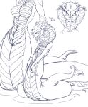  5_fingers anthro apode belly_scales breasts casual_nudity claws cobra daughter draconcopode duo eyes_closed faceless_anthro faceless_character faceless_female featureless_breasts featureless_crotch female fingers forked_tongue legless looking_at_viewer mother mother_and_child mother_and_daughter naga non-mammal_breasts open_mouth parent parent_and_child reptile scales scalie scratching_head serpentine signature sketch smile snake snake_hood solo_focus source_request tailwag tongue tongue_out unknown_artist unknown_artist_signature video_games viper_(x-com) x-com x-com_2 