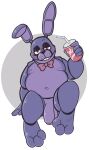  2021 animatronic anthro areola balls barefoot belly beverage black_nose blush bonnie_(fnaf) english_text five_nights_at_freddy&#039;s flaccid foreskin genitals grey_background half-closed_eyes hi_res humanoid_genitalia humanoid_penis lagomorph leporid long_ears long_penis looking_at_viewer machine male mammal moobs narrowed_eyes navel nipples overweight overweight_anthro overweight_male penis presenting presenting_balls presenting_penis purple_body rabbit red_eyes robot simple_background sitting smile solo straw tbid teeth text thick_thighs uncut video_games white_background 