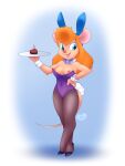  &lt;3 anthro bow_tie breasts bunny_costume candle chip_&#039;n_dale_rescue_rangers clothing costume disney exposed_breasts fake_ears fake_rabbit_ears female footwear gadget_hackwrench hand_on_hip hi_res high_heels looking_at_viewer mammal minxydoodle mouse murid murine nipples rodent shoes solo 