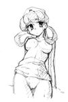  breasts censored female genkindo joy_(pokemon) monochrome nintendo nipples nurse_joy pokemon pussy sketch solo white_background 