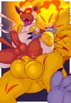  2018 anal anal_penetration apemon balls belly_expansion butt cum cum_in_ass cum_inflation cum_inside cumshot digimon digital_media_(artwork) drooling duo ejaculation feet grin infernape inflation male male/male mammal muscular naughty_face nintendo open_mouth orgasm orgasm_face penetration penis pok&eacute;mon pok&eacute;mon_(species) primate saliva sex shaded smile stand_and_carry_position standing sweat tderek99 tongue tongue_out video_games 