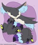  ambiguous_gender black_body black_fur dipstick_tail duo eyes_closed fennekin feral fuf fur hi_res inner_ear_fluff lying multicolored_tail nintendo on_back on_side pawpads pillow pok&eacute;mon pok&eacute;mon_(species) sleeping text tuft url video_games yellow_nose yellow_pawpads 