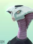  2020 3:4 agent_torque anthro cobra female female_(lore) headshot_portrait lennoxicon pink_body pink_scales portrait pupils reptile scales scalie signature slit_pupils snake snake_hood snout solo video_games viper_(x-com) white_body white_scales x-com x-com:_chimera_squad 