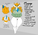  big_breasts bottomless breasts clothed clothing english_text eyelashes female gardevoir genitals hair hi_res hoodie humanoid mango_(shewiff) model_sheet nintendo not_furry partially_clothed pok&eacute;mon pok&eacute;mon_(species) pussy shewiff solo text text_on_clothing thick_thighs topwear video_games 