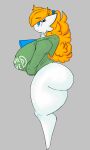  big_breasts big_butt breasts butt clothing female gardevoir hi_res hoodie humanoid mango_(shewiff) nintendo not_furry pok&eacute;mon pok&eacute;mon_(species) shewiff solo text text_on_clothing thick_thighs topwear video_games 