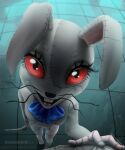  absurd_res anthro bunny_costume clothing costume creepy female five_nights_at_freddy&#039;s five_nights_at_freddy&#039;s:_security_breach hi_res jessicanyuchi knife lagomorph leporid mammal rabbit solo vanny_(fnaf) video_games 