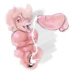  anthro anus big_breasts big_penis bimbo_lip bimbofication bodily_fluids breasts cum cum_in_pussy cum_inside female gaping gaping_anus gaping_pussy genital_fluids genitals horsemorseee huge_penis male male/female mature_female penis pussy tight_fit 