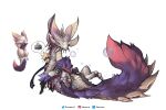  ambiguous_gender blonde_hair bubble capcom claws digitigrade duo eyes_closed feral fur hair hi_res human larger_feral leviathan_(mh) lying mammal mizutsune monster_hunter on_back pawpads paws purple_body purple_fur scales size_difference smaller_human video_games white_body white_scales xezeno 