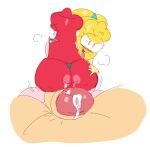  big_breasts blush bodily_fluids breasts condiment cum cutestcondiment emm exaggerated expressions female food genital_fluids genitals group heavy humanoid kay ketchup mustard not_furry on out penis sauce sitting stuck together tongue working 