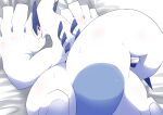  absurd_res against_wall anthro belly blush bodily_fluids dorobo_39 hi_res legendary_pok&eacute;mon looking_back lugia nintendo pok&eacute;mon pok&eacute;mon_(species) slightly_chubby solo suggestive suggestive_pose sweat video_games winged_arms wings 