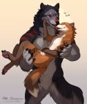  &lt;3 4_toes 5_fingers anthro biped black_body black_fur black_tail bridal_carry brown_body brown_fur brown_tail canid canine canis carrying claws crotch_tuft duo english_text eyebrows face_lick featureless_crotch feet fenris_(zephyxus) fingers fox fur grey_body grey_fur grey_tail licking male male/male mammal multicolored_body multicolored_fur multicolored_tail muscular muscular_anthro muscular_male nude open_mouth orange_body orange_fur orange_tail pawpads paws red_body red_fur simple_background standing teeth text toe_claws toes tongue tongue_out tuft two_tone_tail white_body white_fur white_tail wolf zephyxus 