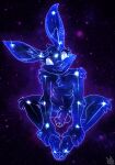  2021 anthro atryl balls blizzard_entertainment breasts celestial_being chest_tuft cosmic_flesh crotch_tuft flaccid foreskin full-length_portrait genitals gynomorph hi_res humanoid_genitalia humanoid_penis intersex lagomorph leporid looking_at_viewer mammal nipples nude partially_retracted_foreskin penis portrait rabbit sitting solo stardust_(world_of_warcraft) tuft video_games warcraft 