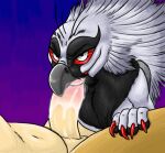  2020 accipitrid accipitriform alphathewerewolf anthro avian beak bearded_vulture bedroom_eyes bird bodily_fluids claws detailed digital_drawing_(artwork) digital_media_(artwork) duo feathers fellatio genitals hi_res invalid_tag male male/male mane narrowed_eyes old_world_vulture oral oral_penetration penetration penile penis pink_penis portrait red_claws red_eyes saliva seductive sex shaded val(alphathewerewolf) vulture 