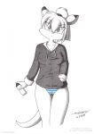  anthro bottomwear clothed clothing erja_(character) fashion female hoodie kangaroo macropod mammal marsupial panties pantsu panty_shot pattern_bottomwear pattern_clothing pattern_panties pattern_underwear solo striped_bottomwear striped_clothing striped_panties striped_underwear stripes tirashanks_(artist) toony topwear underwear 