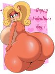  &lt;3 2021 activision anthro bandicoot big_breasts big_butt black_nose blonde_hair blush breasts butt coco_bandicoot crash_bandicoot_(series) english_text female fingers green_eyes hair hi_res holidays huge_breasts huge_butt hyper hyper_breasts looking_at_viewer mammal marsupial mrxrickyx nude open_mouth orange_body orange_skin solo text thick_thighs valentine&#039;s_day video_games wide_hips 