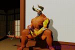  3d_(artwork) 3d_animation animated cyrustails digital_media_(artwork) humanoid male masturbation paladins raum_(paladins) solo 