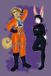  absurd_res anthro bird_dog canid canine canis clothing domestic_dog duo friends girly hi_res hunting_dog irizu labrador lagomorph leporid male male/male mammal manly rabbit retriever rexhuntingdog_(character) star_wars uniform vield_nevellinya 