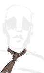  1boy azelweien brown_neckwear closed_mouth highres male_focus necktie original simple_background sketch solo upper_body white_background 
