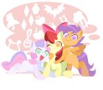  2012 accessory apple_bloom_(mlp) earth_pony equid equine feathered_wings feathers female feral friendship_is_magic group hair_accessory hair_bow hair_ribbon horn horse mammal my_little_pony np447235 one_eye_closed open_mouth open_smile pegasus pony ribbons scootaloo_(mlp) smile sweetie_belle_(mlp) unicorn wings wink 