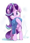  2021 blue_eyes equid equine female feral friendship_is_magic hair hi_res horn long_hair mammal multicolored_hair my_little_pony nendo scarf signature solo starlight_glimmer_(mlp) unicorn 