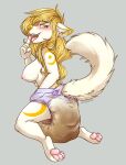  absurd_res ahegao anthro blush bodily_fluids diaper diaper_fetish drooling feces female flagged_tail hair hi_res inside long_hair looking_pleasured messing messing_diaper messy_diaper nipples omopaws pawpads paws pooping saliva scat soiled_diaper soiling soiling_diaper solo valesti 