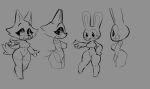  &quot;villagers absurd_res animal_crossing anthro audie_(animal_crossing) breasts bunnie_(animal_crossing) canid canine canis ciavs doodles&quot; female group hi_res humanoid lagomorph leporid mammal nintendo nude rabbit sketch sketch_page video_games wolf 