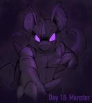  2020 anthro claws digital_drawing_(artwork) digital_media_(artwork) english_text erection fauxpawe genitals hi_res horn hypnosis hypnovember licking licking_lips long_tail looking_at_viewer male mind_control monster nidoking nintendo penis pok&eacute;mon pok&eacute;mon_(species) purple_body purple_eyes scalie simple_background solo spikes spiral_eyes text tongue tongue_out video_games 