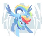  2012 cutie_mark equid equine feathered_wings feathers female feral friendship_is_magic hair mammal multicolored_hair my_little_pony np447235 one_eye_closed pegasus rainbow_dash_(mlp) solo wings 