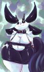  absurd_res anthro big_breasts breasts chest_tuft cleavage clothed clothing female hi_res kiseff mammal solo thick_thighs tuft white_body wide_hips 